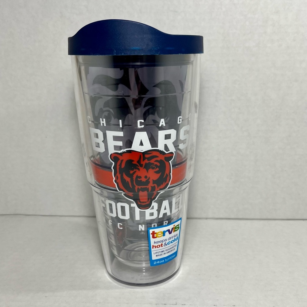 NFL Jumbo Tervis 24 Oz Tumbler Chicago Bears New